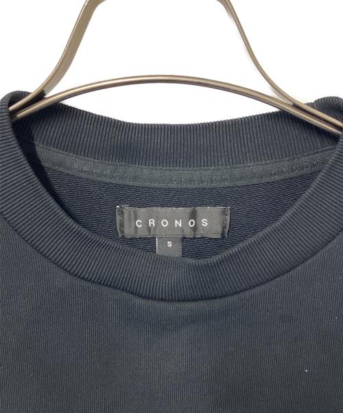 CRONOS（クロノス）CRONOS (クロノス) スウェット ブラック サイズ:36(S)の古着・服飾アイテム