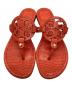 中古・古着 TORY BURCH (トリーバーチ) サンダル オレンジ サイズ:7.5M：8000円