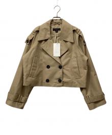 ZARA（ザラ）の古着「ショートダブルブレストトレンチコート」｜ベージュ