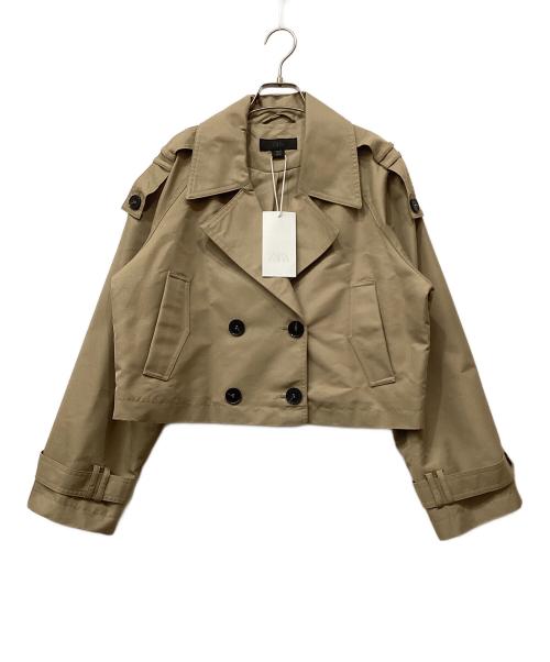 ZARA（ザラ）ZARA (ザラ) ショートダブルブレストトレンチコート ベージュ サイズ:Mの古着・服飾アイテム