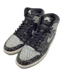NIKE（ナイキ）の古着「AIR JORDAN 1 RETRO HIGH OG REBELLIONAIRE」｜グレー×ブラック