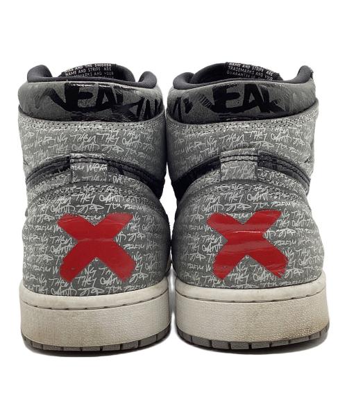 NIKE（ナイキ）NIKE (ナイキ) AIR JORDAN 1 RETRO HIGH OG REBELLIONAIRE グレー×ブラック サイズ:US9の古着・服飾アイテム