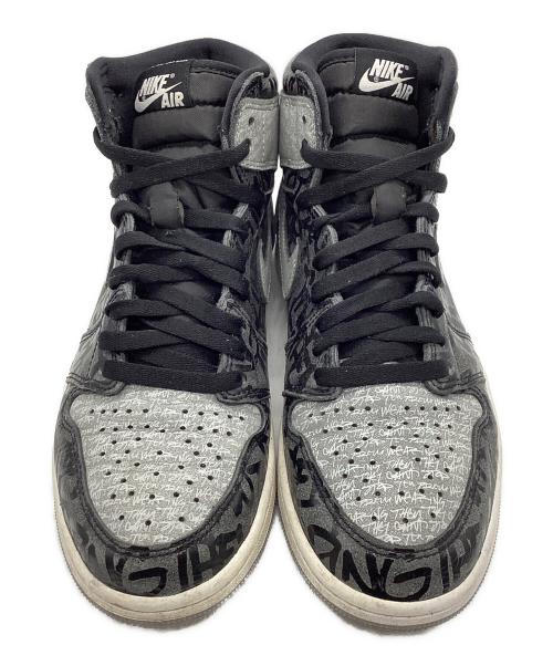 NIKE（ナイキ）NIKE (ナイキ) AIR JORDAN 1 RETRO HIGH OG REBELLIONAIRE グレー×ブラック サイズ:US9の古着・服飾アイテム