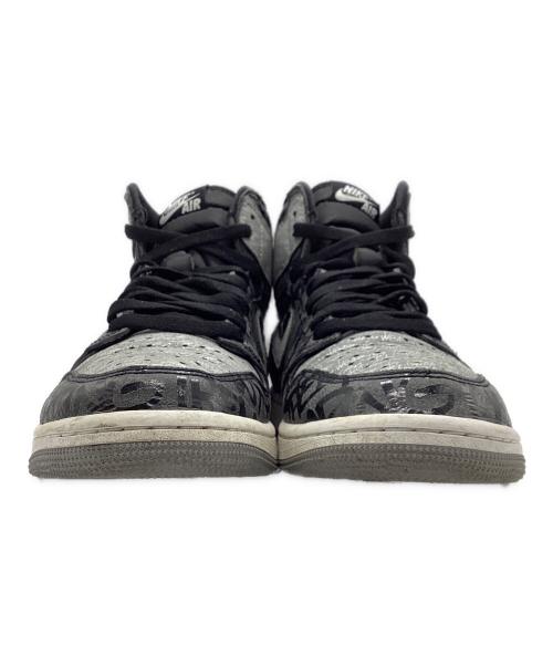 NIKE（ナイキ）NIKE (ナイキ) AIR JORDAN 1 RETRO HIGH OG REBELLIONAIRE グレー×ブラック サイズ:US9の古着・服飾アイテム
