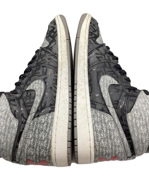 NIKE（ナイキ）NIKE (ナイキ) AIR JORDAN 1 RETRO HIGH OG REBELLIONAIRE グレー×ブラック サイズ:US9の古着・服飾アイテム