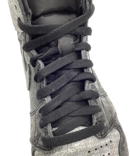 NIKE（ナイキ）NIKE (ナイキ) AIR JORDAN 1 RETRO HIGH OG REBELLIONAIRE グレー×ブラック サイズ:US9の古着・服飾アイテム