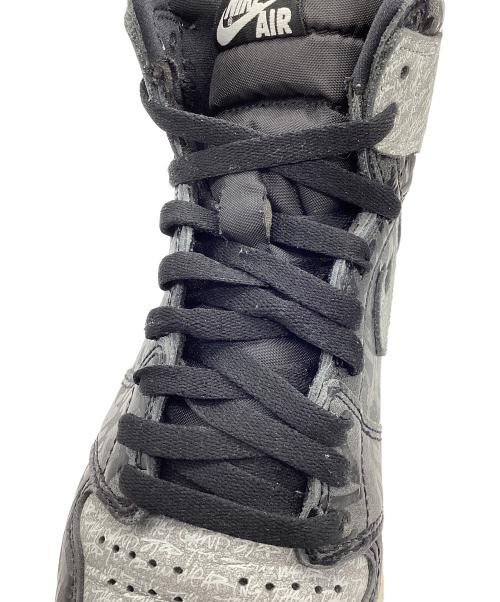 NIKE（ナイキ）NIKE (ナイキ) AIR JORDAN 1 RETRO HIGH OG REBELLIONAIRE グレー×ブラック サイズ:US9の古着・服飾アイテム