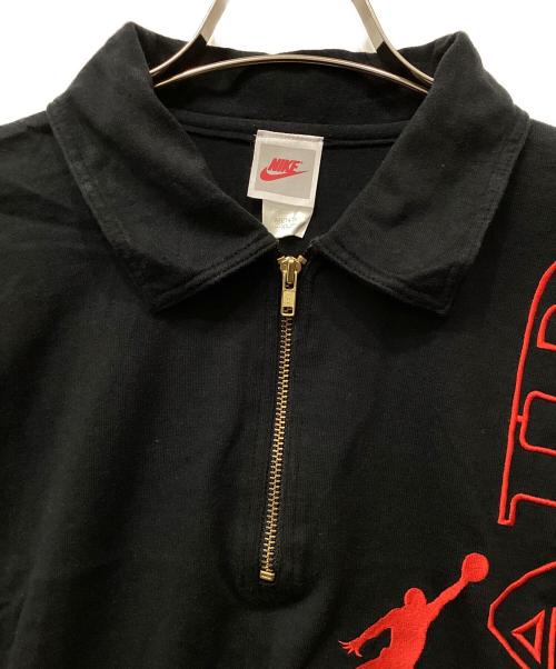 NIKE（ナイキ）NIKE (ナイキ) ハーフジップスウェット ブラック×グリーン サイズ:XLの古着・服飾アイテム