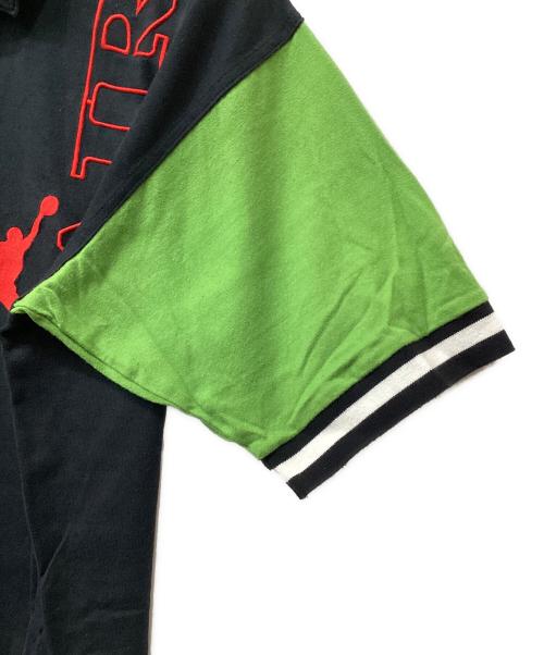NIKE（ナイキ）NIKE (ナイキ) ハーフジップスウェット ブラック×グリーン サイズ:XLの古着・服飾アイテム
