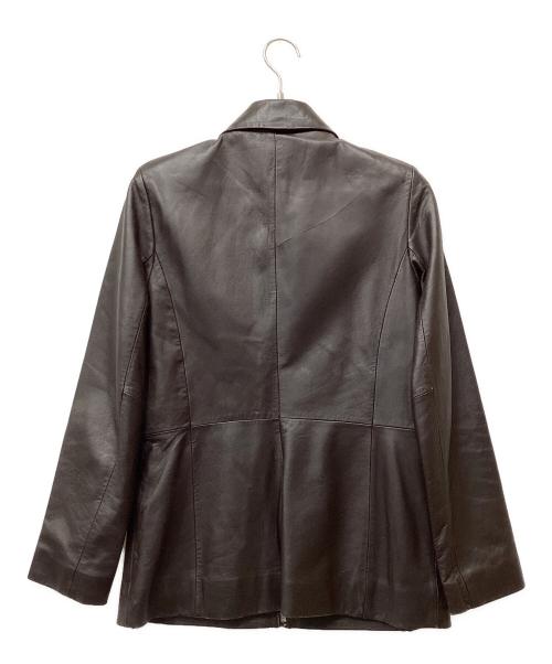 BROOKS 346（-）BROOKS 346 (-) レザージャケット ブラウン サイズ:Sの古着・服飾アイテム