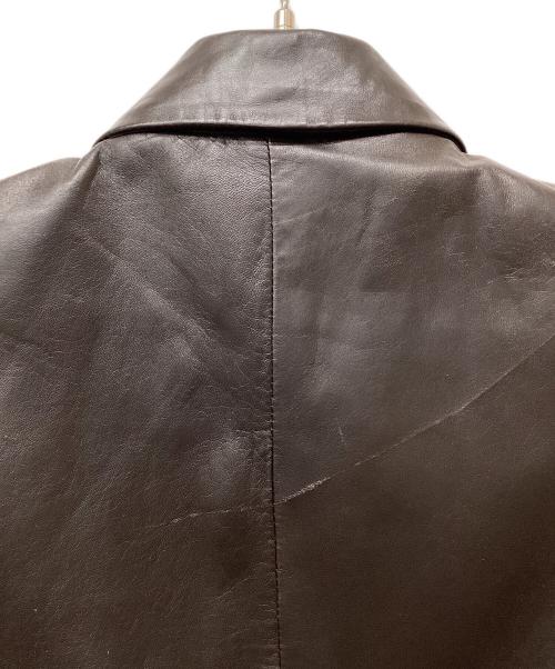 BROOKS 346（-）BROOKS 346 (-) レザージャケット ブラウン サイズ:Sの古着・服飾アイテム