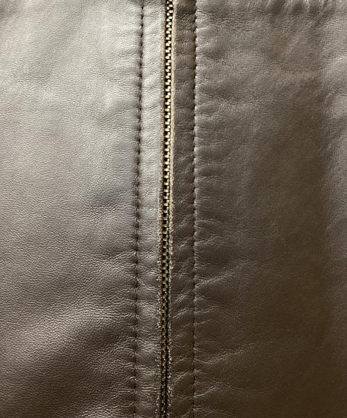 BROOKS 346（-）BROOKS 346 (-) レザージャケット ブラウン サイズ:Sの古着・服飾アイテム