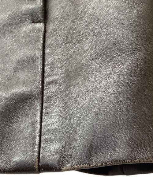 BROOKS 346（-）BROOKS 346 (-) レザージャケット ブラウン サイズ:Sの古着・服飾アイテム