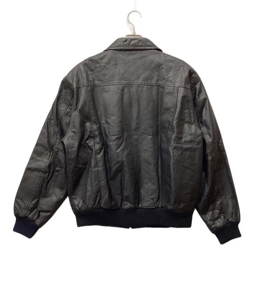 Mister Sanwa（ミスターサンワ）Mister Sanwa (ミスターサンワ) レザーブルゾン ブラック サイズ:LLの古着・服飾アイテム