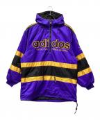 adidasアディダス）の古着「ハーフジップナイロンジャケット」｜パープル