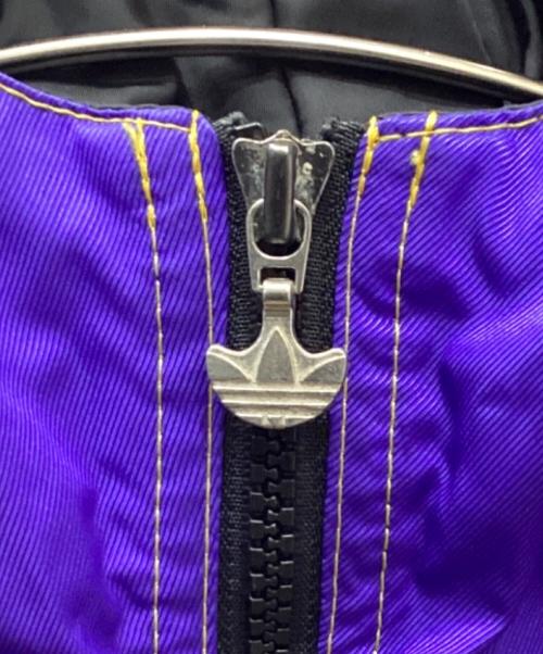 adidas（アディダス）adidas (アディダス) ハーフジップナイロンジャケット パープル サイズ:Lの古着・服飾アイテム