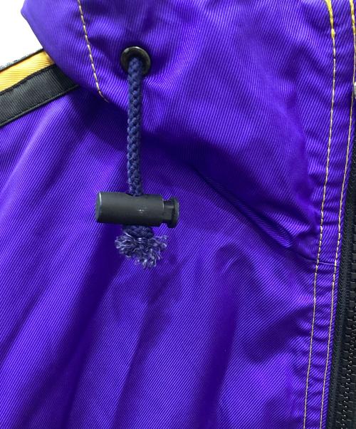 adidas（アディダス）adidas (アディダス) ハーフジップナイロンジャケット パープル サイズ:Lの古着・服飾アイテム