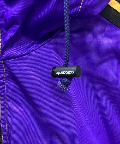 adidas（アディダス）adidas (アディダス) ハーフジップナイロンジャケット パープル サイズ:Lの古着・服飾アイテム
