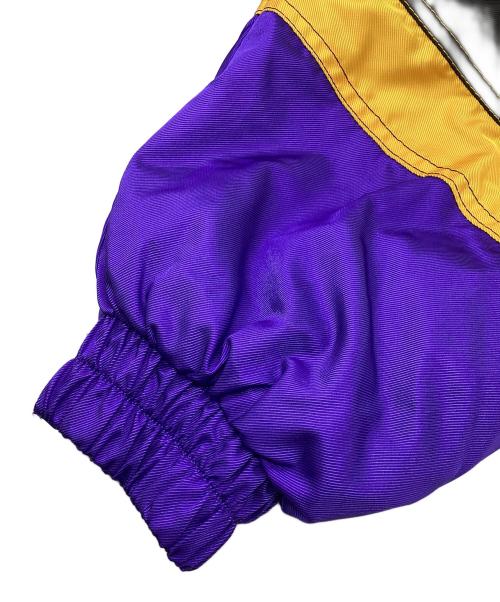 adidas（アディダス）adidas (アディダス) ハーフジップナイロンジャケット パープル サイズ:Lの古着・服飾アイテム