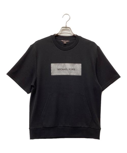 MICHAEL KORS（マイケル・コース）MICHAEL KORS (マイケル・コース) レーベル クルーネック ニット ブラック サイズ:Mの古着・服飾アイテム