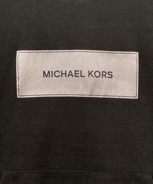 MICHAEL KORS（マイケル・コース）MICHAEL KORS (マイケル・コース) レーベル クルーネック ニット ブラック サイズ:Mの古着・服飾アイテム