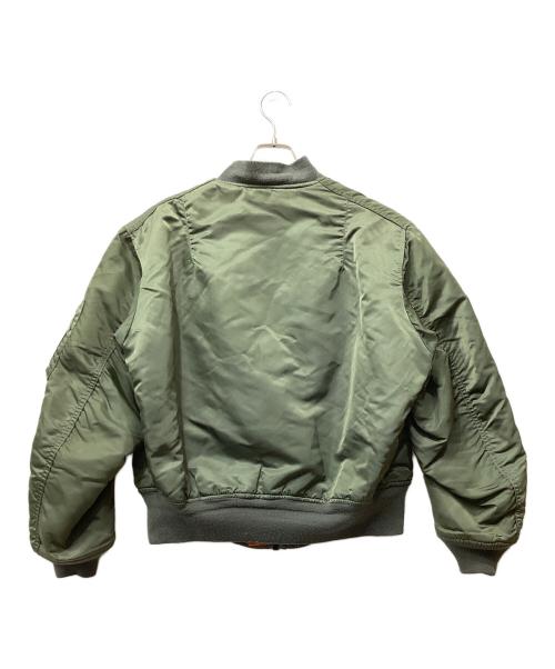 ALPHA INDUSTRIES（アルファインダストリーズ）ALPHA INDUSTRIES (アルファインダストリーズ) MA-1ジャケット カーキ サイズ:LARGEの古着・服飾アイテム