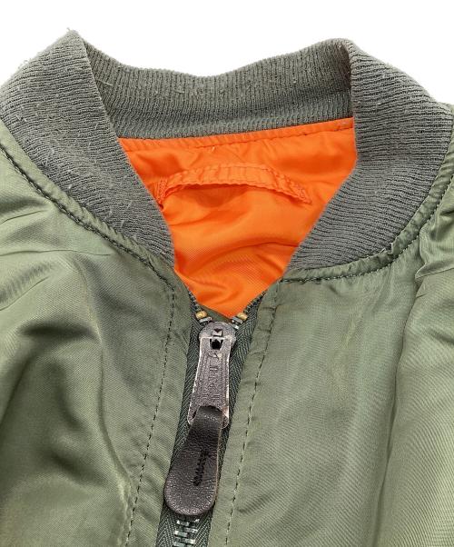 ALPHA INDUSTRIES（アルファインダストリーズ）ALPHA INDUSTRIES (アルファインダストリーズ) MA-1ジャケット カーキ サイズ:LARGEの古着・服飾アイテム