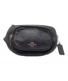 COACH（コーチ）の古着「ボディーバッグ」｜ブラック×ゴールド
