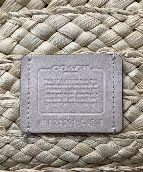 COACH（コーチ）COACH (コーチ) ストローハンドバッグ ベージュの古着・服飾アイテム