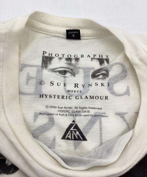 Hysteric Glamour（ヒステリックグラマー）Hysteric Glamour (ヒステリックグラマー) PHOTOGRAPHY 半袖カットソー ホワイト サイズ:Mの古着・服飾アイテム