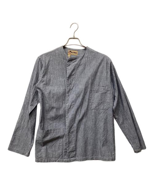 NIGEL CABOURN（ナイジェルケーボン）NIGEL CABOURN (ナイジェルケーボン) 長袖シャツ ブルー サイズ:44の古着・服飾アイテム