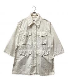 MM6 Maison Margiela（エムエムシックスメゾンマルジェラ）の古着「ミリタリースポーツジャケットコート」｜ホワイト