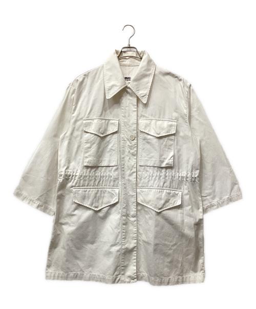 MM6 Maison Margiela（エムエムシックスメゾンマルジェラ）MM6 Maison Margiela (エムエムシックスメゾンマルジェラ) ミリタリースポーツジャケットコート ホワイト サイズ:38の古着・服飾アイテム
