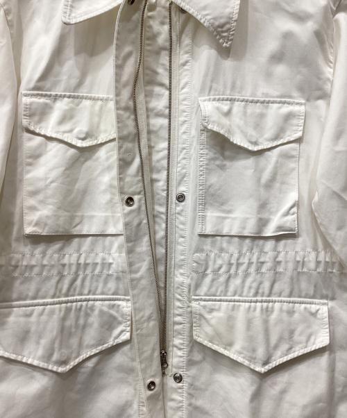 MM6 Maison Margiela（エムエムシックスメゾンマルジェラ）MM6 Maison Margiela (エムエムシックスメゾンマルジェラ) ミリタリースポーツジャケットコート ホワイト サイズ:38の古着・服飾アイテム