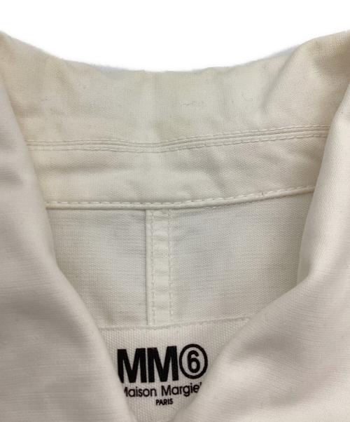 MM6 Maison Margiela（エムエムシックスメゾンマルジェラ）MM6 Maison Margiela (エムエムシックスメゾンマルジェラ) ミリタリースポーツジャケットコート ホワイト サイズ:38の古着・服飾アイテム