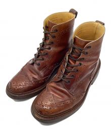 Tricker's（トリッカーズ）の古着「ウィングチップブーツ」｜ブラウン