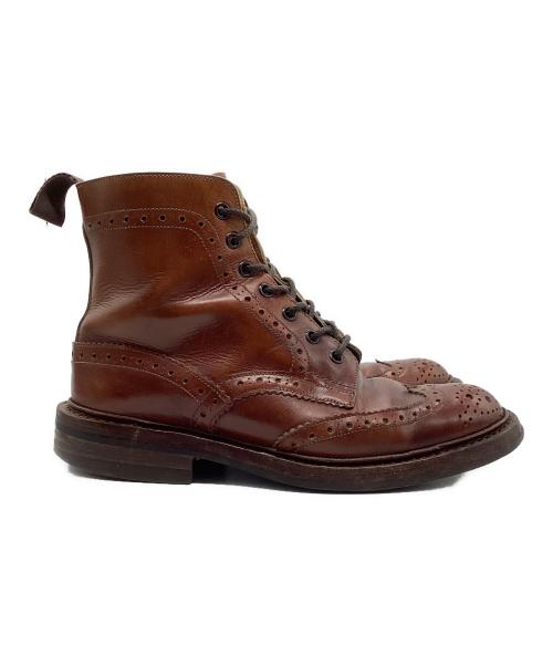 Tricker's（トリッカーズ）Tricker's (トリッカーズ) ウィングチップブーツ ブラウン サイズ:3 1/2の古着・服飾アイテム