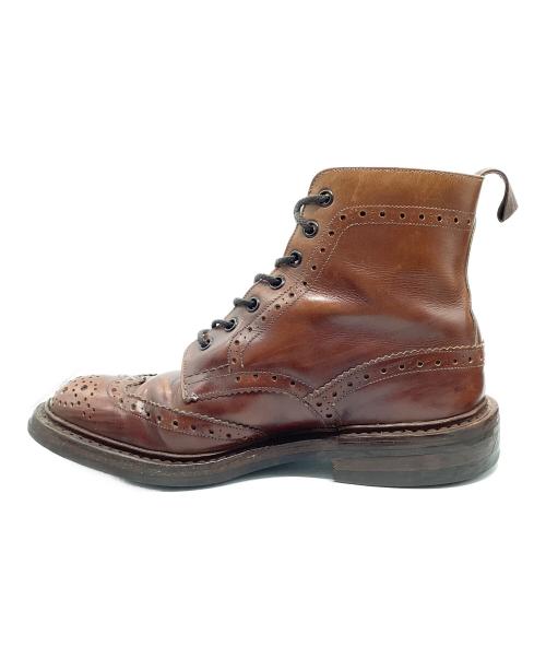 Tricker's（トリッカーズ）Tricker's (トリッカーズ) ウィングチップブーツ ブラウン サイズ:3 1/2の古着・服飾アイテム