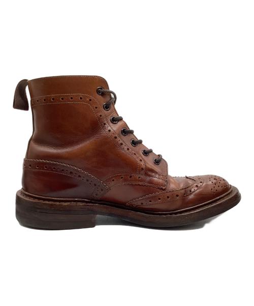 Tricker's（トリッカーズ）Tricker's (トリッカーズ) ウィングチップブーツ ブラウン サイズ:3 1/2の古着・服飾アイテム