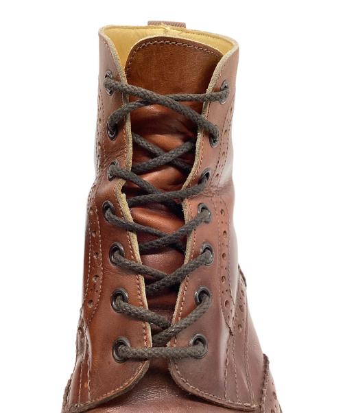 Tricker's（トリッカーズ）Tricker's (トリッカーズ) ウィングチップブーツ ブラウン サイズ:3 1/2の古着・服飾アイテム