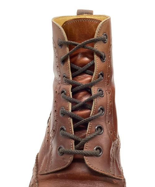 Tricker's（トリッカーズ）Tricker's (トリッカーズ) ウィングチップブーツ ブラウン サイズ:3 1/2の古着・服飾アイテム