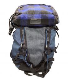 DIESEL（ディーゼル）の古着「CHECK D-RUNNING BACK」｜ブルー×グレー