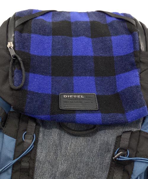 DIESEL（ディーゼル）DIESEL (ディーゼル) CHECK D-RUNNING BACK ブルー×グレーの古着・服飾アイテム