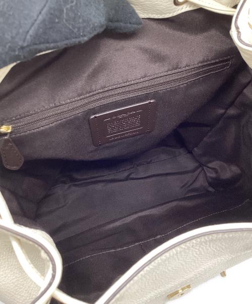 COACH（コーチ）COACH (コーチ) レザーリュック ベージュの古着・服飾アイテム