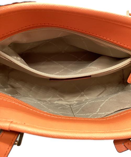 MICHAEL KORS（マイケル・コース）MICHAEL KORS (マイケル・コース) 2WAYバッグ ブラウン×オレンジの古着・服飾アイテム