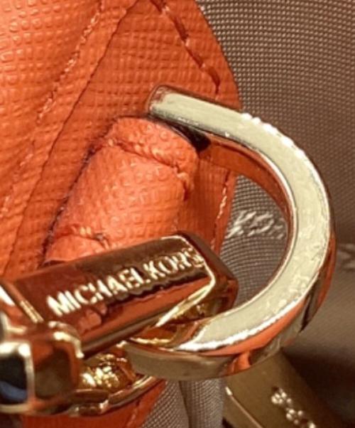 MICHAEL KORS（マイケル・コース）MICHAEL KORS (マイケル・コース) 2WAYバッグ ブラウン×オレンジの古着・服飾アイテム