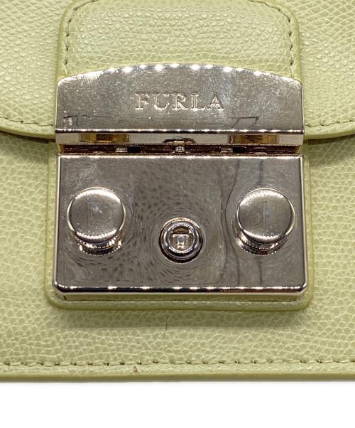 FURLA（フルラ）FURLA (フルラ) チェーンショルダーバッグ　メトロポリス イエローの古着・服飾アイテム
