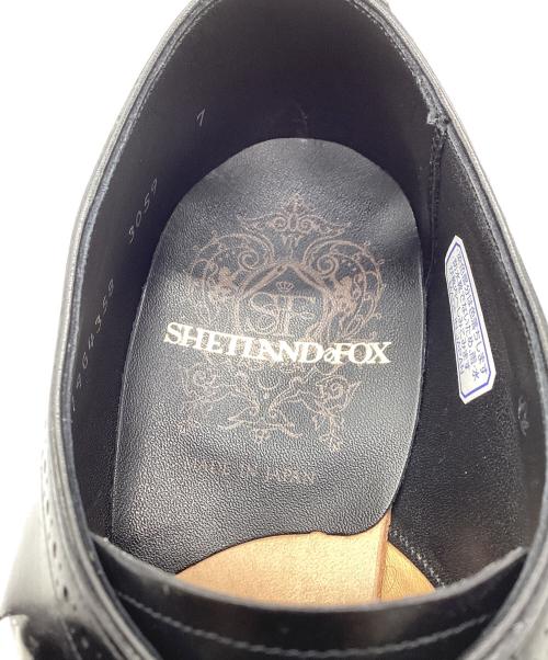 SHETLAND FOX（シェットランドフォックス）SHETLAND FOX (シェットランドフォックス) シングルモンクストラップシューズ ブラック サイズ:7の古着・服飾アイテム