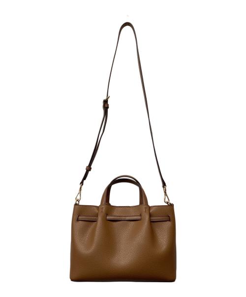 MICHAEL KORS（マイケルコース）MICHAEL KORS (マイケル・コース) CARSON センタージップ サッチェル スモール ブラウンの古着・服飾アイテム