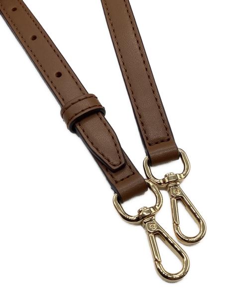MICHAEL KORS（マイケルコース）MICHAEL KORS (マイケル・コース) CARSON センタージップ サッチェル スモール ブラウンの古着・服飾アイテム